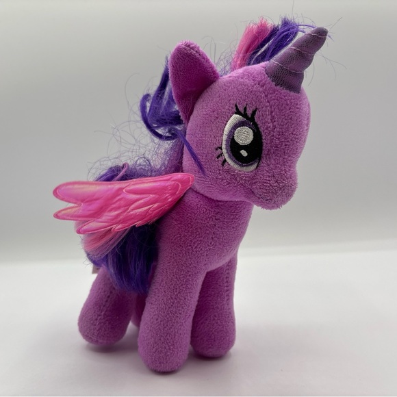 Twilight Sparkle My Little Pony Ty Beanie Baby Tags 7" Plush 2014 Pink Purple - Picture 6 of 12